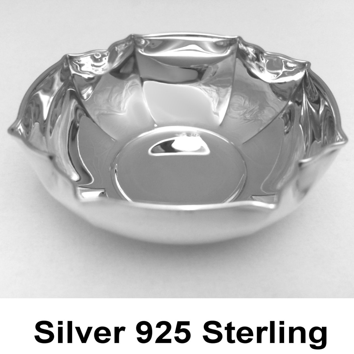 Schale D 9,5 cm Silber 925 Sterling. Für Pralinen, Bonbon, Konfekt etc. in Premium Verarbeitung