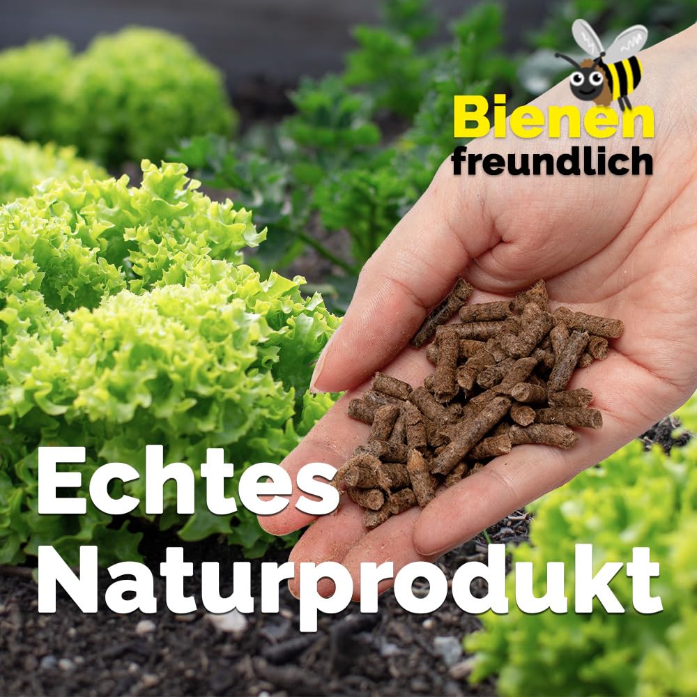 DIMIKRO Schafwollpellets - organischer Langzeitdünger - 2,5 kg | Natürlicher Dünger für Pflanzen, Gemüse, Obst- und Ziergehölze - fördert nachhaltige Böden im eigenen Garten