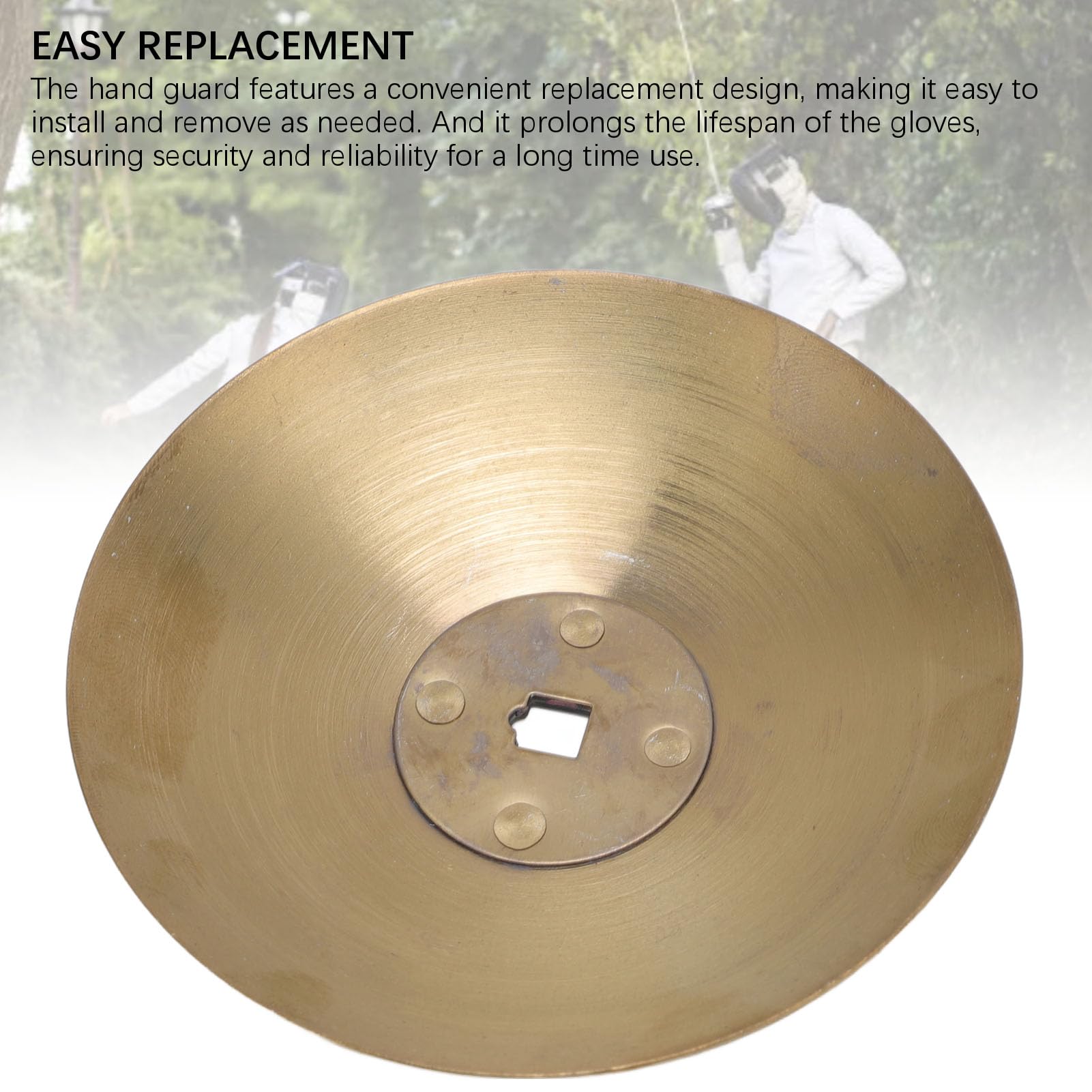 Asixxsix Fencing Hand Protector, Stainless Steel Foil Sword Guard Ergonomic Fencing Practice Hand Protector for Practice Training Competition, Anti Impact