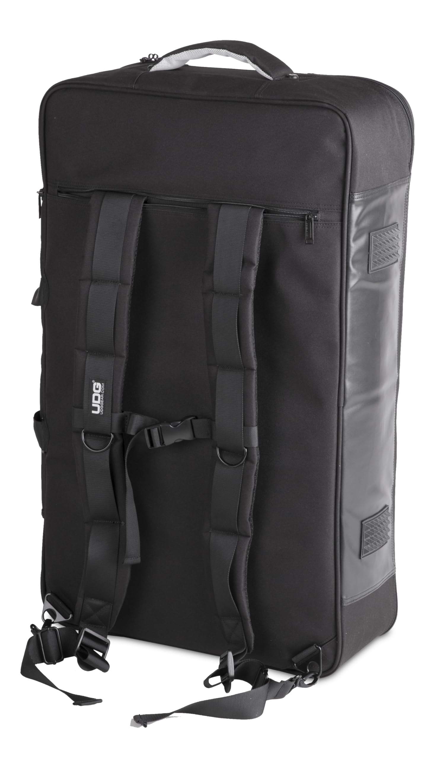 UDG Urbanite MIDI Controller Backpack Large Schwarz (U7202BL | Urbanite großer Controller-Rucksack für DJs; Gepolstertes Hauptfach, passend für 19-Zoll-Laptops