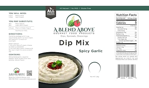 Miniatura 100 de A Blend Above - Mezcla de salsa de queso de cerveza, 1 oz, (paquete de 3), sin gluten, sin MSG, todo natural, sin conservantes, inmersión