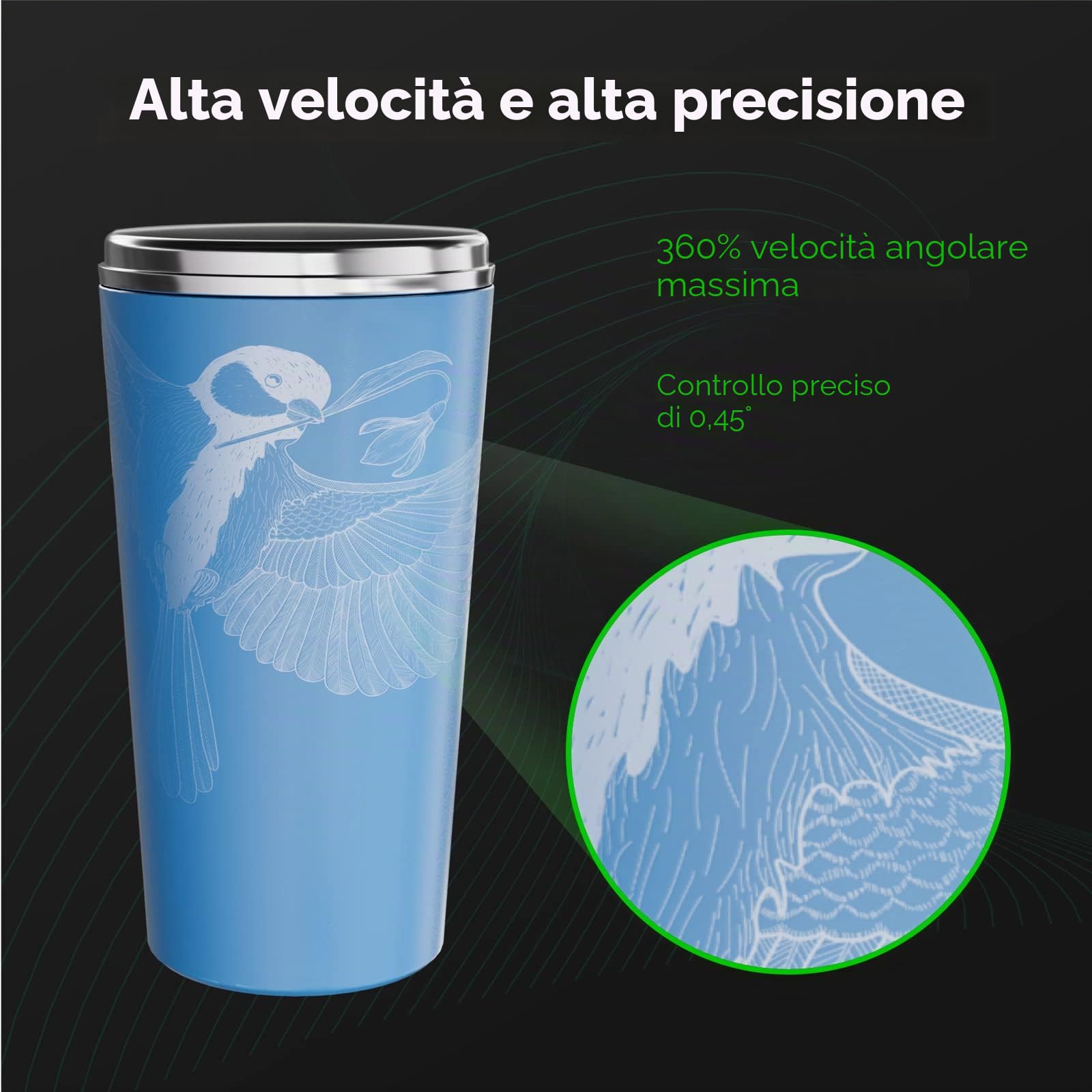 xTool RA2 Pro 4 in 1, Rotatore Laser per xTool S1/M1 Ultra/ F1 Ultra/F1/P2/D1 Pro, Mandrino Laser a Tamburo Rotante, Incisione di Oggetti Cilindrici, Bicchieri da Vino, Anelli, Sfere, Accessorio