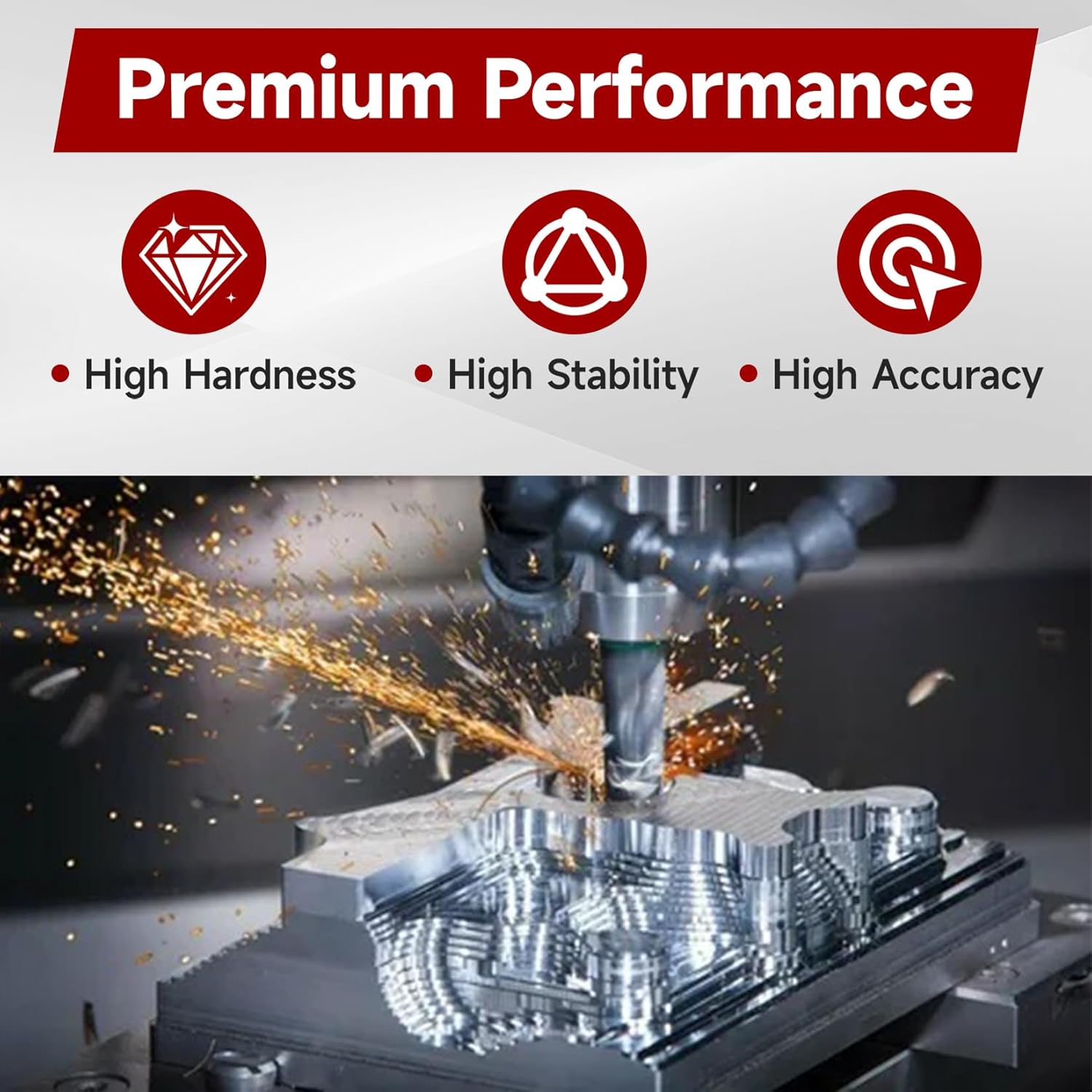 findmall 1 x 2 x 3 Inch Blocks 0.0001 Accuracy 1 x 2 x 3 Blocks Set 23 Hole with Screws Hex Key Plastic Case