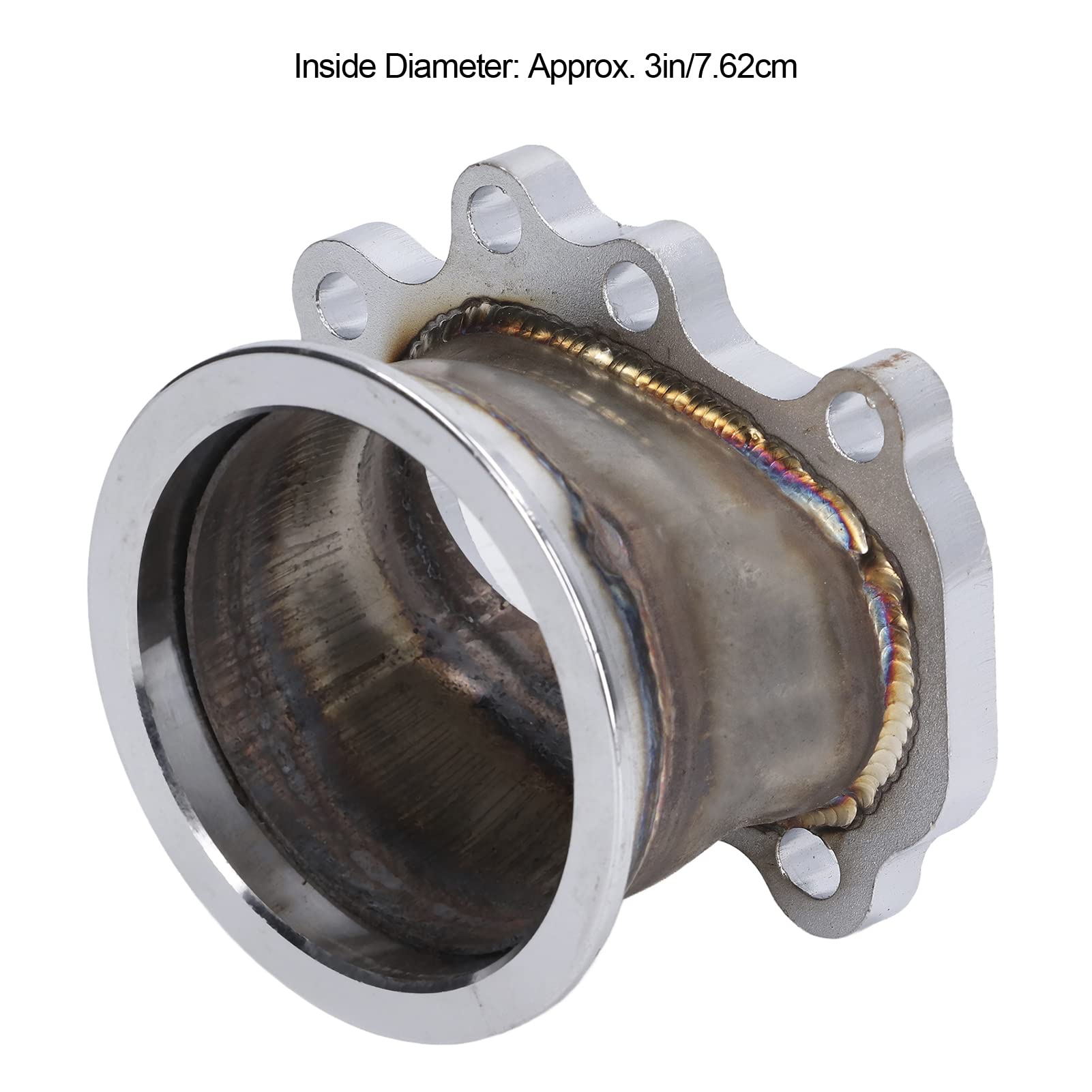 Adattatore per banda V da 3 pollici, adattatore per flangia di scarico Turbo Downpipe Kit flangia di ricambio Adattatore Universale per T25 T28 GT25 GT28