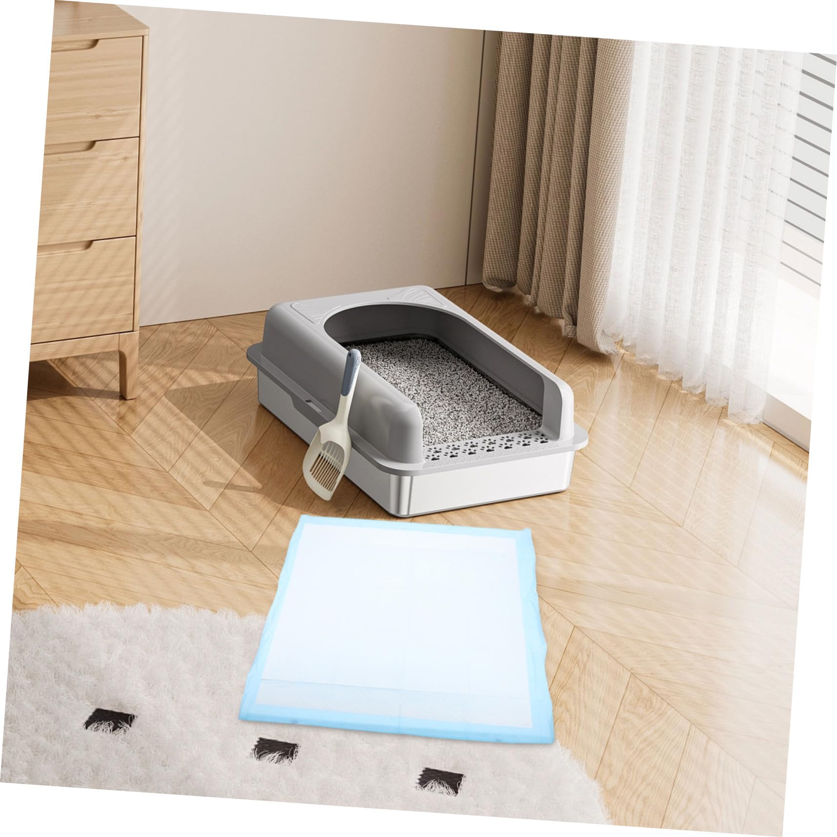 VANZACK Alèse D’Apprentissage pour Chiot Super Absorbante 60x60 Cm L