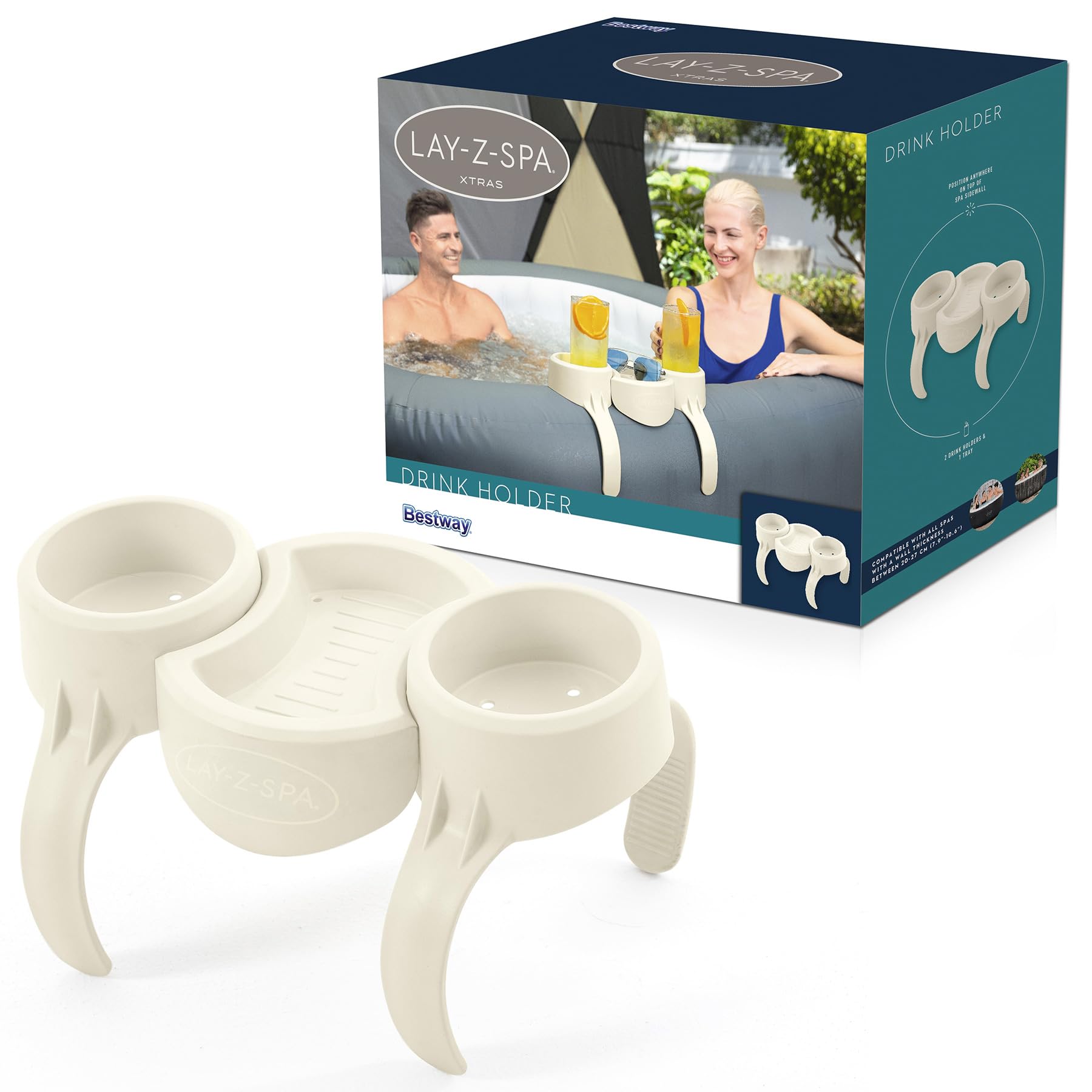 Bestway Lay-Z Spa içecek tutucu, set 35 x 2,32 x 20,5 cm, beyaz