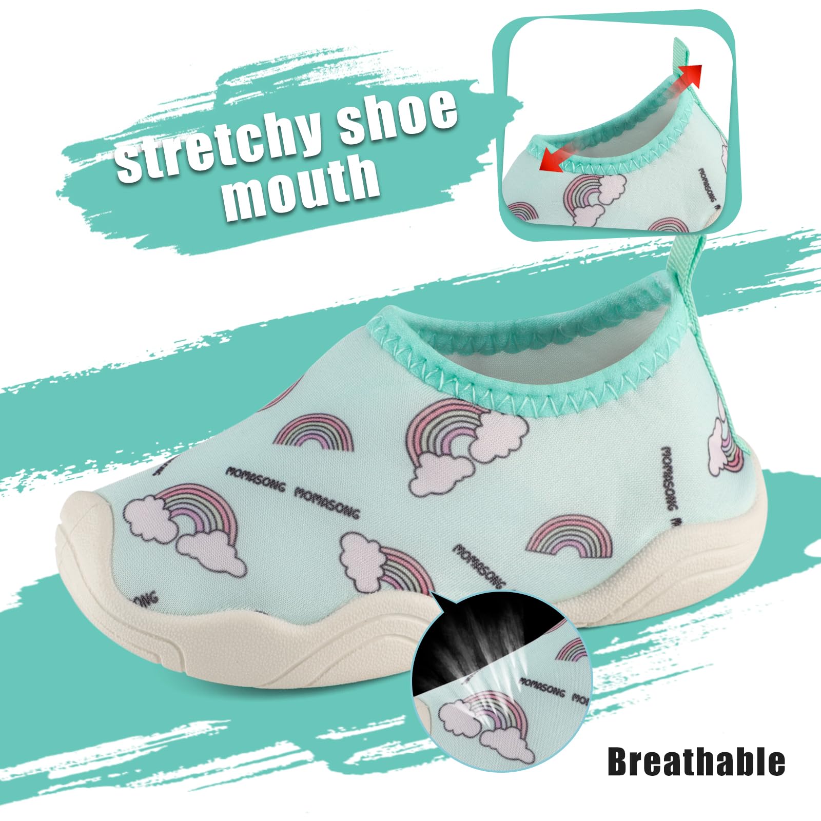 MK MATT KEELY Scarpe da Scoglio Bambino Bambina Scarpe Mare Acquatiche Piscina Ragazzo Ragazza Scarpe da Immersione con Suola Ispessita e Antiscivolo