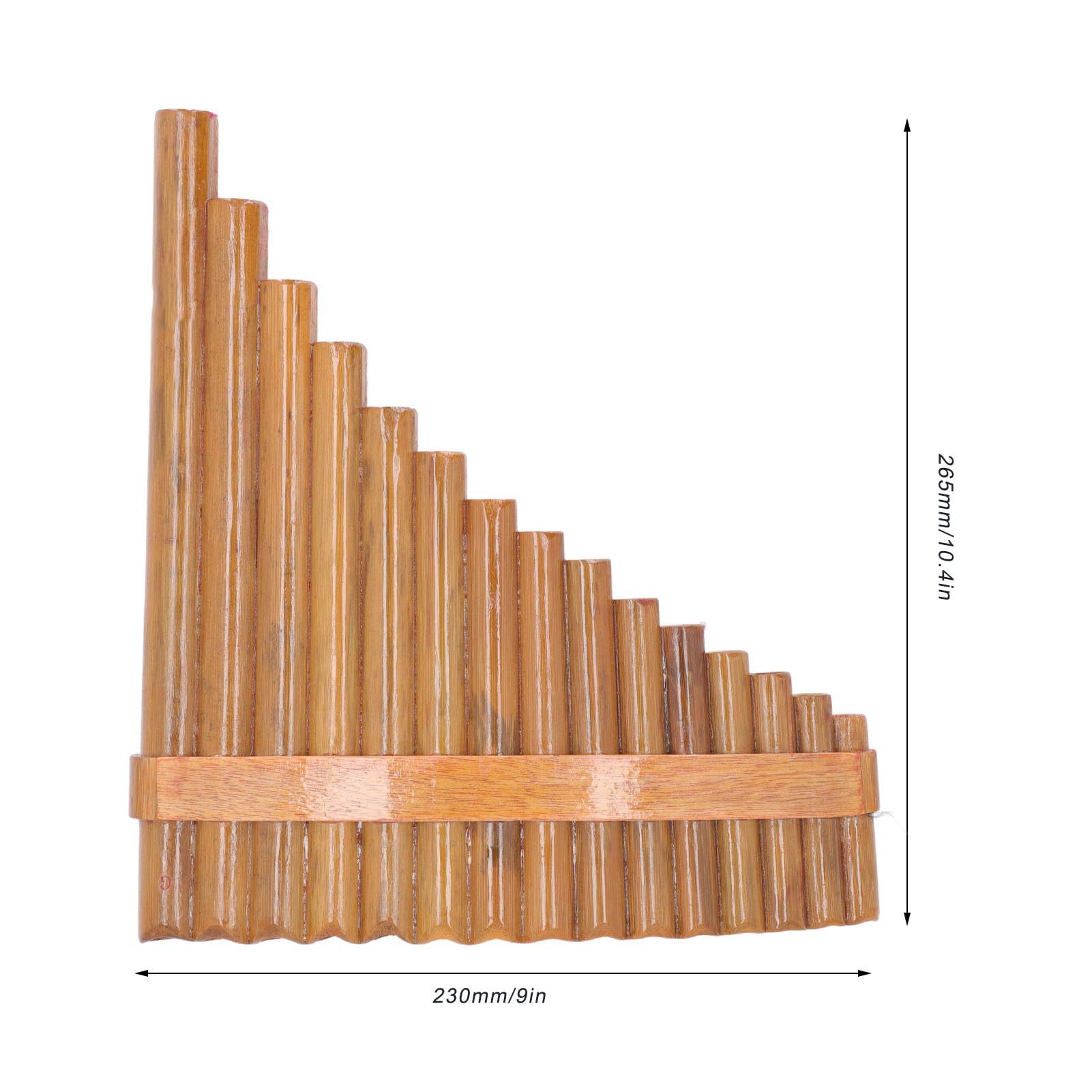 Amazon.com: Pan Flute, 15 Pipes G Key Right Hand Pan Pipes