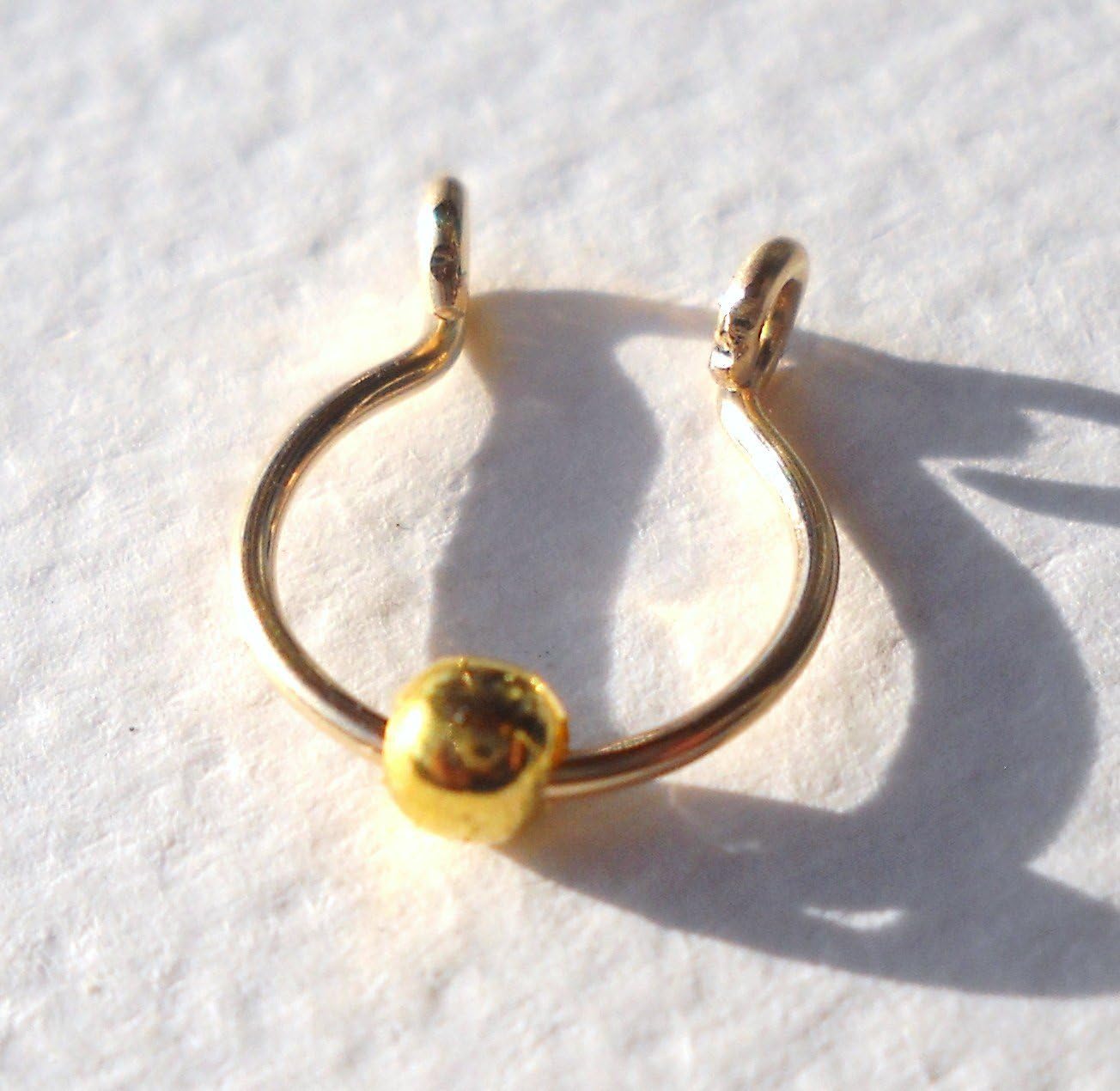 14K Gold Filled Septum Nose Ring Cuff G20