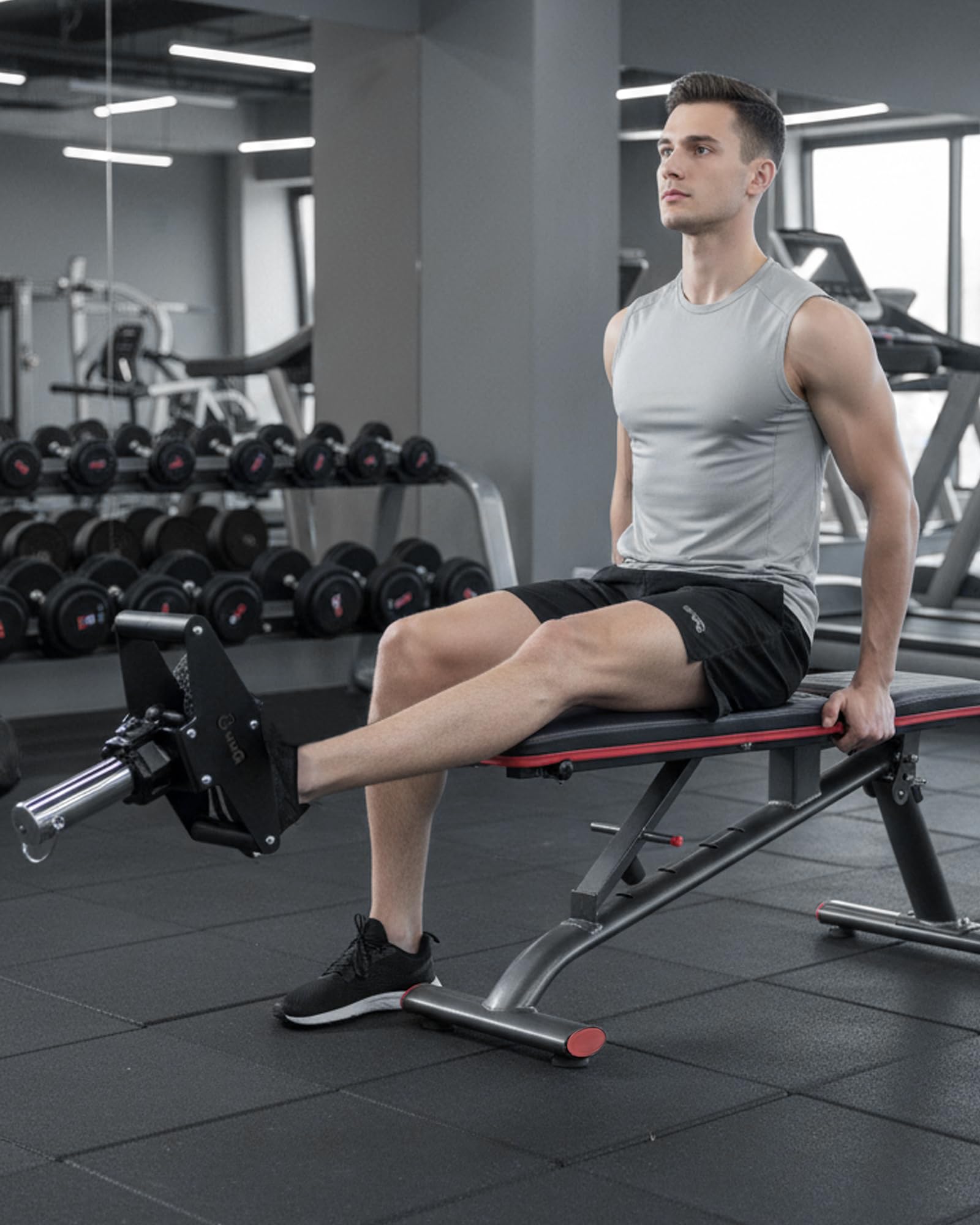 GuuG Tib Bar Tibialis Trainer: Schienbeintrainer Wadendehner Knees Over Toes Bein Trainingsgerät Knöchel Krafttraining Shin für Fitness Training Gym Zuhause 25/50 mm Olympische Gewichtsscheiben
