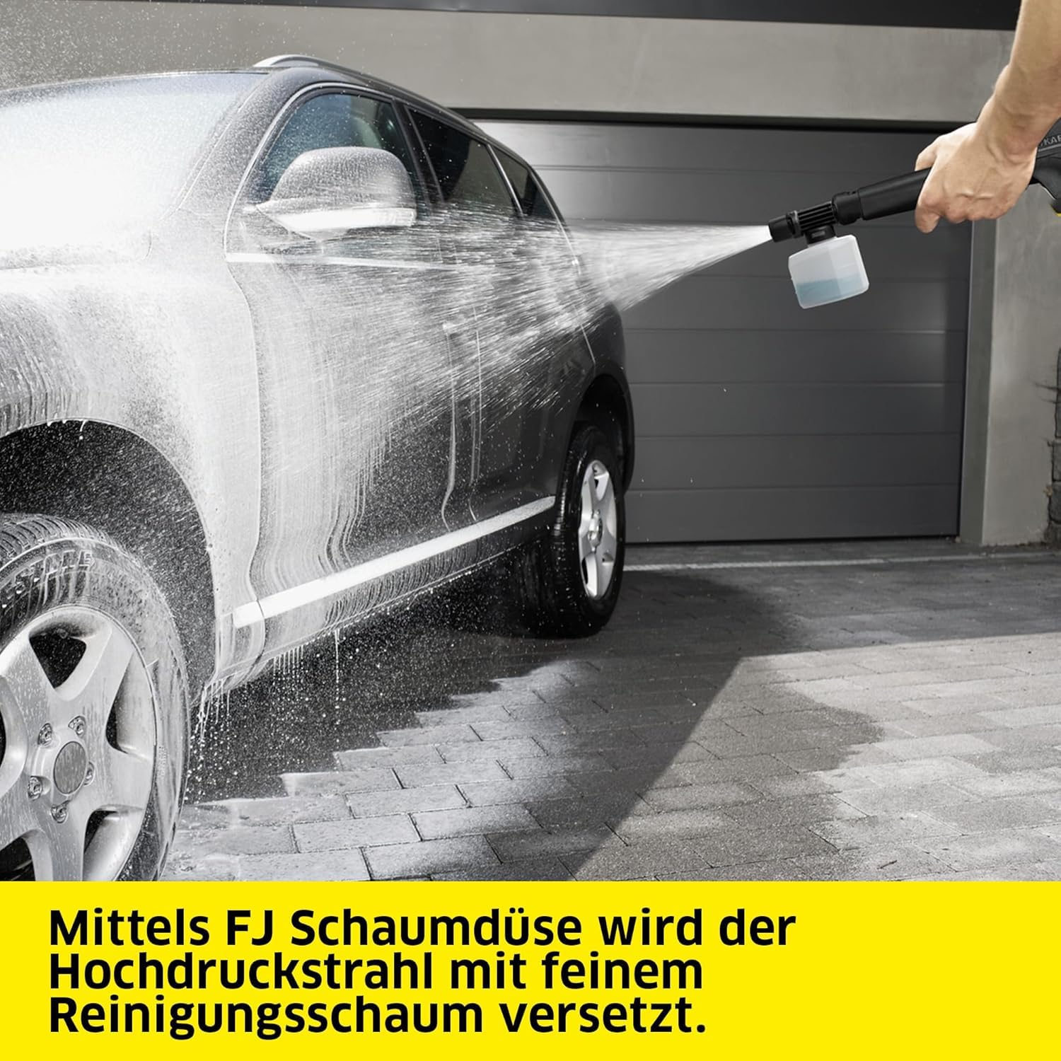 Kärcher Hochdruckreiniger K 5 FJ, 145 bar, 500 l/h, 40 m²/h, Wasserfilter, HD-Pistole, Dreckfräser, Vario Power Jet, Schaumdüse