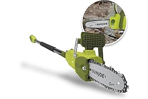 Sun Joe's 10-Inch 8 Amp Convertible Pole Chain Saw for Painless Tree...
