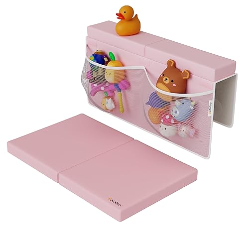 Juego de rodilleras y coderas de baño para bebé, almohadilla gruesa antideslizante sin dolor, almohadilla de espuma para bañar bebés, protector de