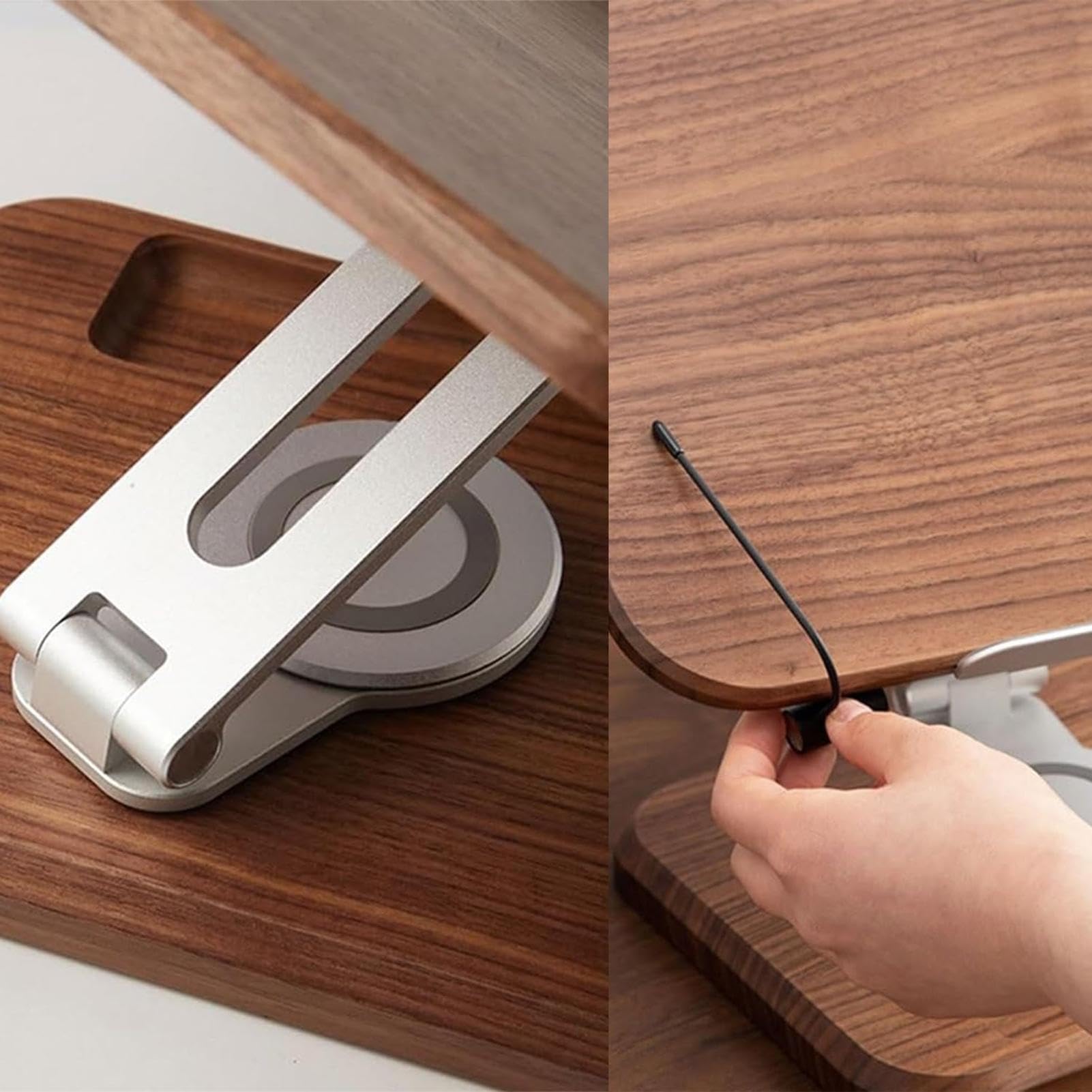 Supporto per libri, supporto a manuali | Supporto per libro di lettura del | libro di cucina - Supporto per manuale regolabile in altezza e angolo, con graffette, per computer portatile, tablet da libro