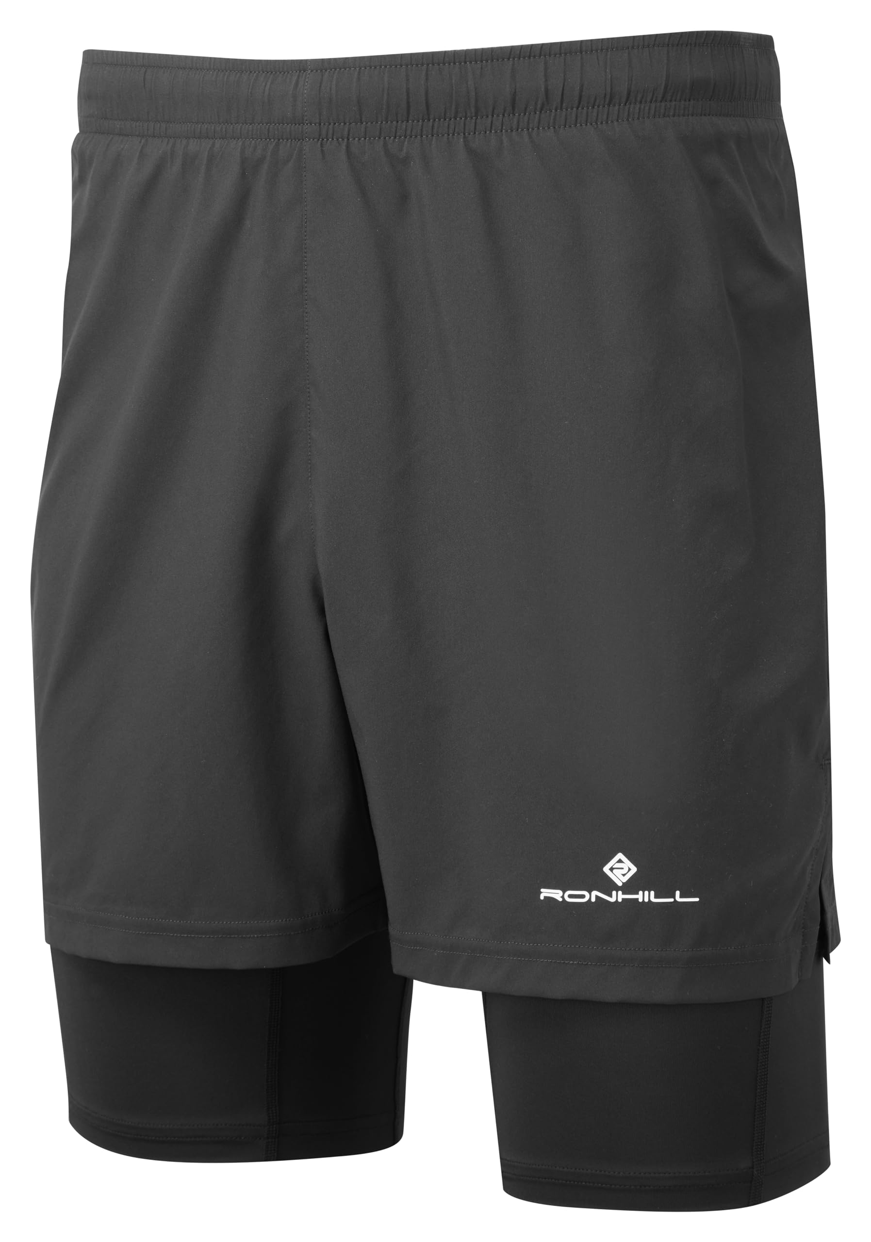 Ron Hill Men's Black Ronhill Core 5In Twin Short