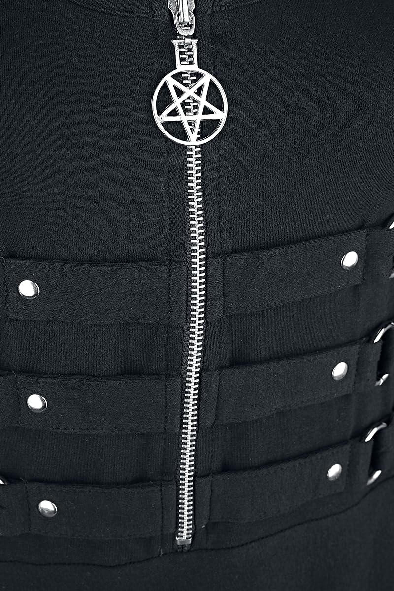 Heartless Into The Darkness Frauen Kurzes Kleid schwarz Gothic
