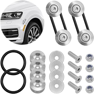 Car Bumper Fastener,Front Rear Taiss Bumper Quick Release Kit,Stainless Steel Fasteners Fasteners with Bolts,Nuts and Washers,Compatible with Car GM Bumper Quick Release Kit (Silver)