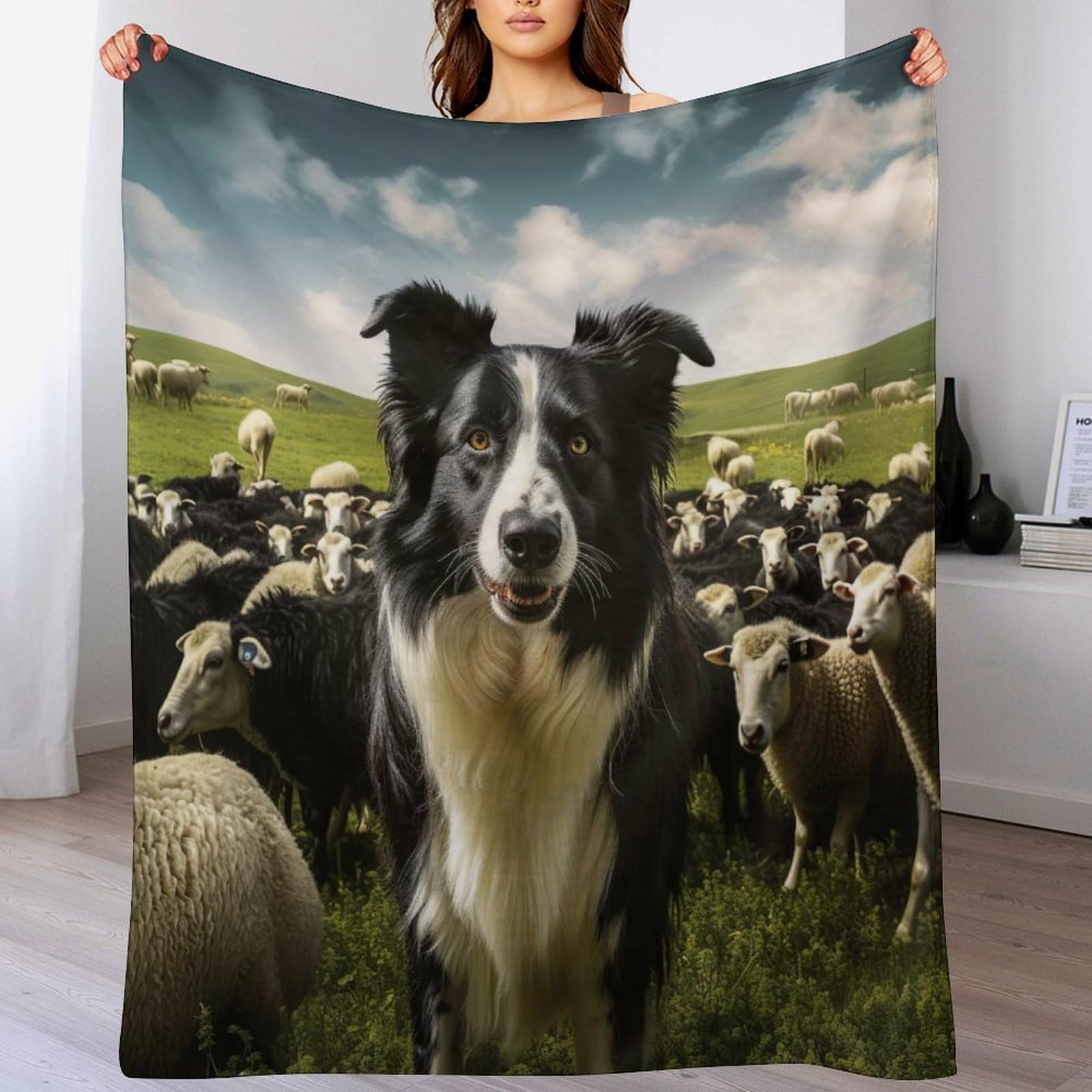 Couverture polaire plaid chien doux et chaud pour cocooning au salon