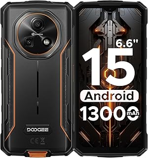 DOOGEE Fire 5 Unbreakable Mobile Phone 6.6″ HD+/90Hz 13000mAh, 12GB+64GB/2TB Android 15 Rugged Mobile, Camera 16MP Smartph…