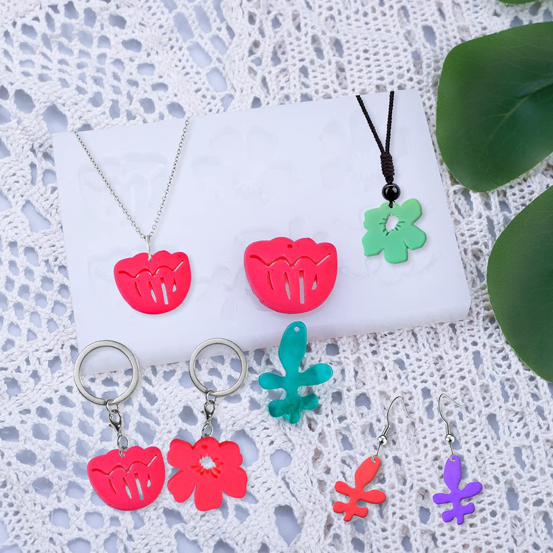 KyeeaDIY Moules En Silicone Moulage En Résine Pendentif Moule