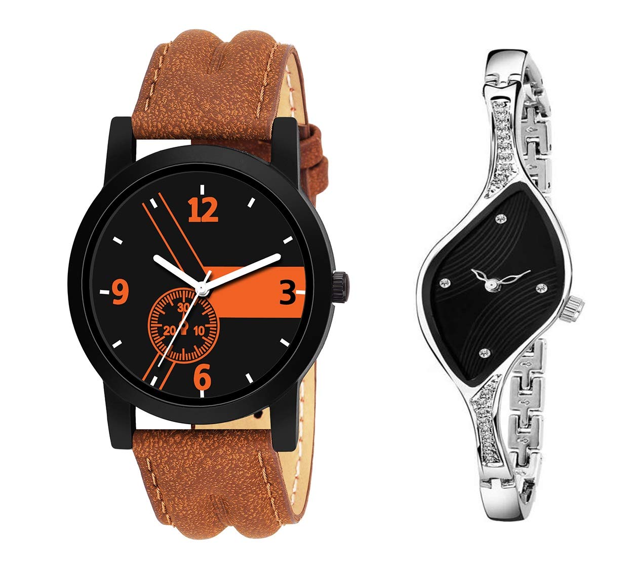 RPS FASHION WITH DEVICE OF R Chronograph Leather and Metal Strap Analog Couple Watch (B07X3D7YJB) Amazon Price History, Amazon Price Tracker