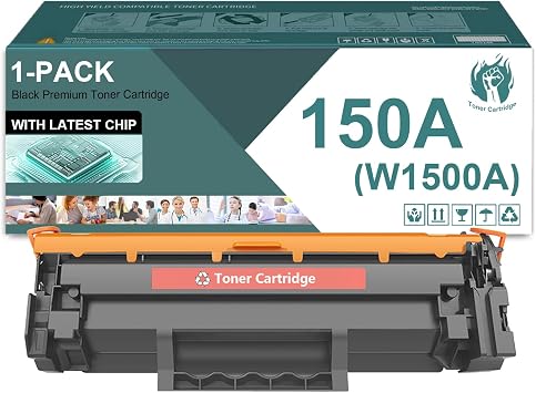 150A Toner Cartridge Compatible for HP 150A W1500A Black Toner Cartridges High Yield Work for HP Laserjet M110we M111a M111w MFP M141a M141w M141we Printers, 1 Pack1,000 Pages