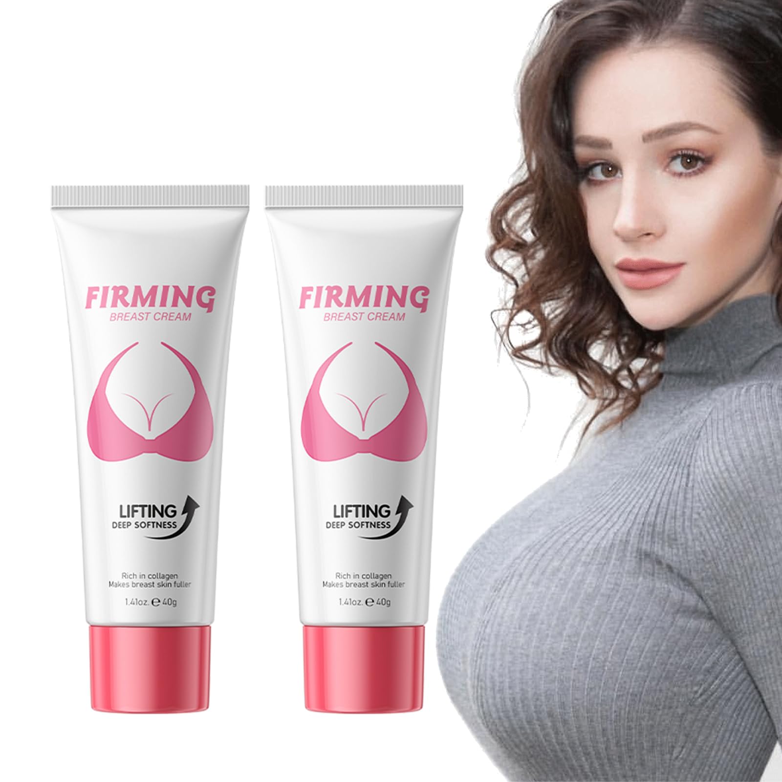 Crema per l'ingrandimento del seno Breast Plumping Cream Seno Lifting Crema per Ingrandimento Seno Seno Rassodante Busto Ingrandimento Crema Massaggiante Crema Massaggiante Petto Nutriente E Più Festo