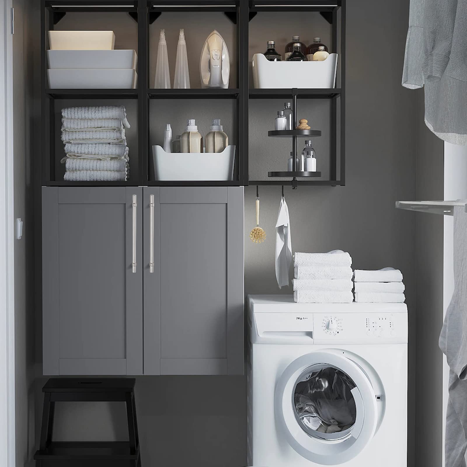 Ravinte 25 Pack Solid 5 Inch Kitchen Square Cabinet Handles