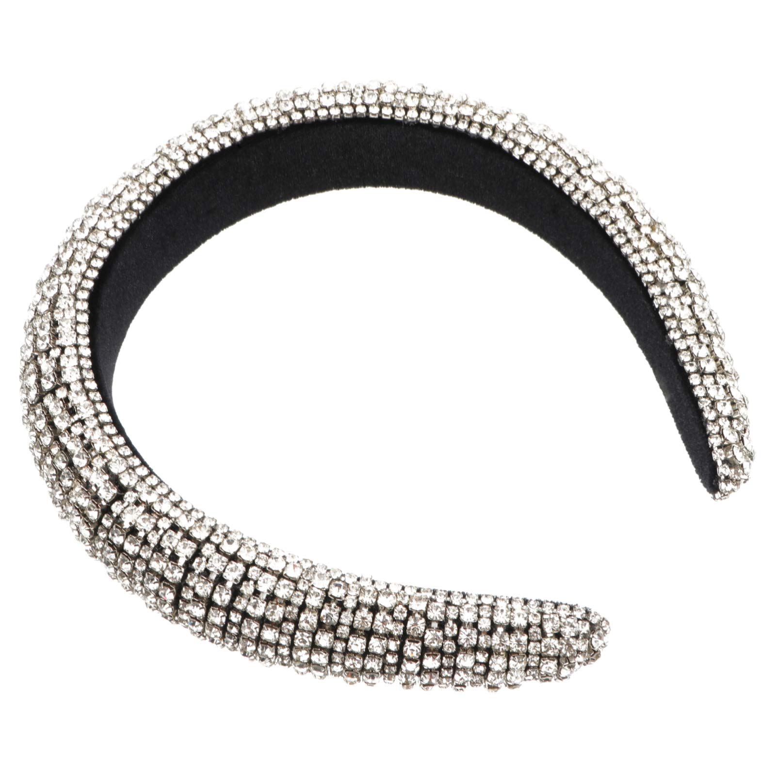 FRCOLOR 3stücke Glitzernde Haarband Für Breiter Gepolsterter Kopfschmuck Mit Funkelnden Kristallen Für Festliche Anlässe Und Besondere Anlässe