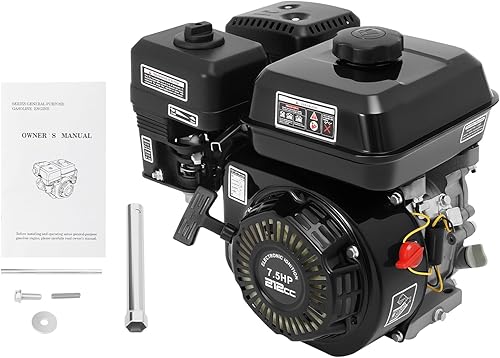 Miniatura 9 de DONSU Repuesto de motor de gas para Honda GX160 7.5HP 210cc OHV refrigerado por aire horizontal 170F Pullstart, generador de cortacésped Go Kart