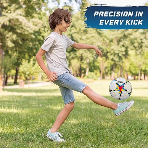 Miniatura 2 de Biggz Molde de alta tecnología Starz Balón de fútbol tamaño 5 con bomba de mano