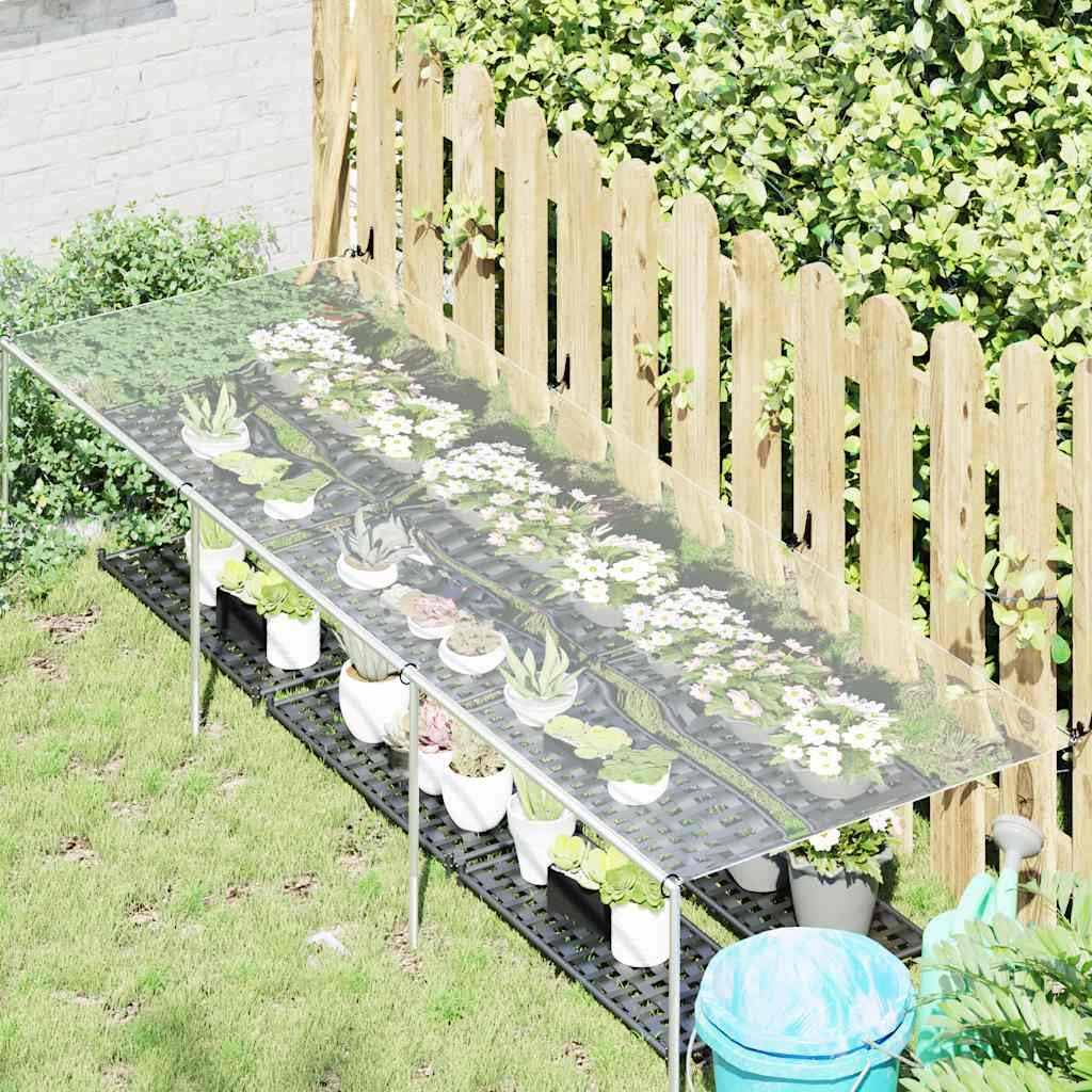 Transparente PVC Plane mit Ösen 1 x 3 m, Abdeckplane für Gartenmöbel und Brennholz, wasserfest und reißfest als Schutzplane für Outdoor, Regen und Staub