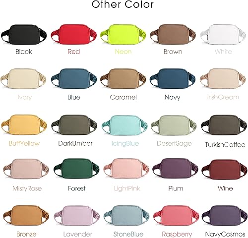 Miniatura 9 de ODODOS Minicangurera unisex con correa ajustable, para entrenamiento, correr, viajes o senderismo, negro 2, talla única