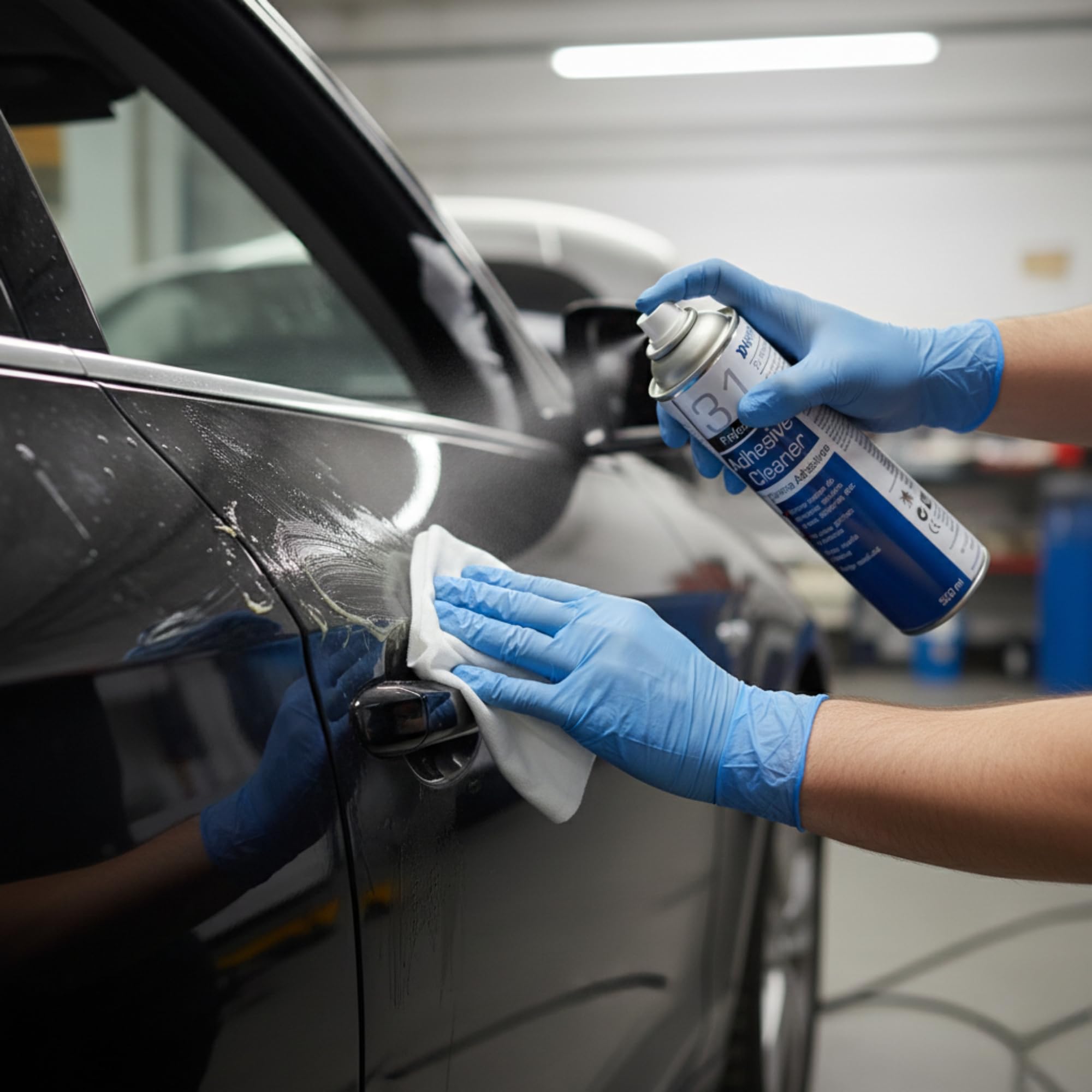 Quita Adhesivos Spray Coche 500ml – Limpiador de Pegatinas, Brea y Cinta Adhesiva – Acción Instantánea en Carrocería, Vidrio, Plástico y Metal