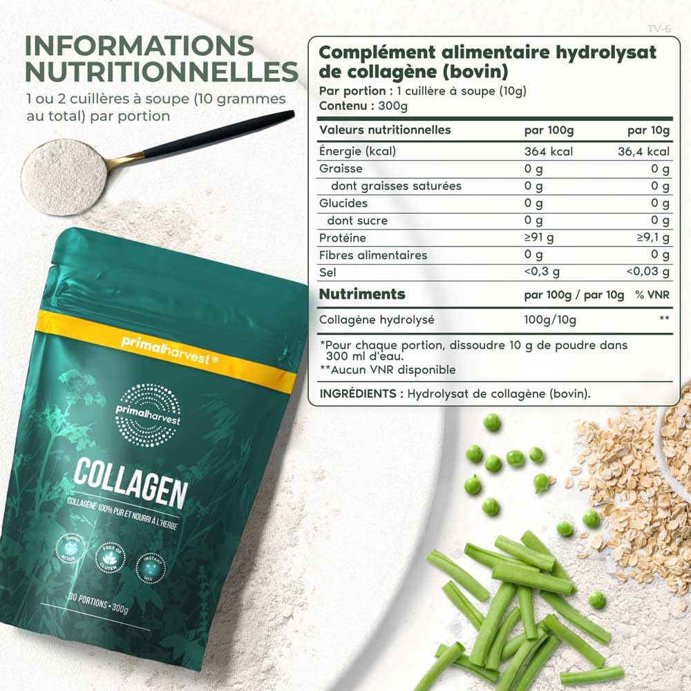 Primal Collagen - complément alimentaire en poudre, sans gluten