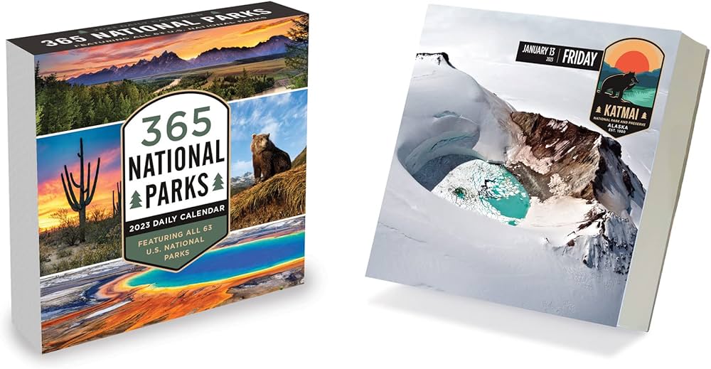 Amazon.com : TF PUBLISHING 365 National Parks Daily Desktop Calendar 2023 |  Easy Tear-Off & Fold-Out Easel for Desk Calendar 2023 | 2023 Calendars for  Home Office | Standing Calender 2023 | 5.25