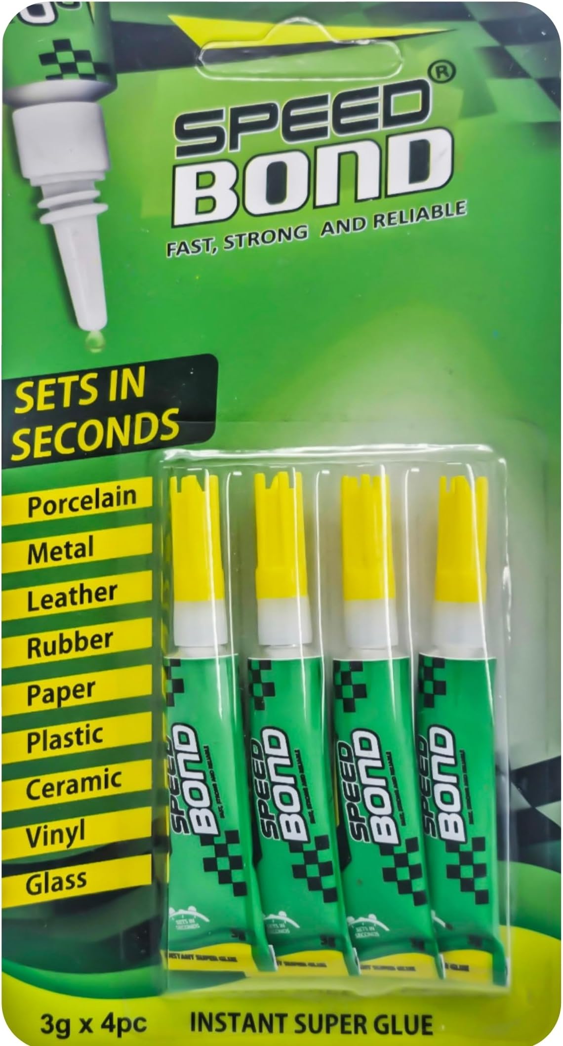 General Strong All Purpose Superglue Strong All Purpose Liquid Adhesive DIY Craft Super Glue on Metal, Wood, Plastic, Ceramic, Leather, Rubber, Glass, and More