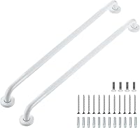 Vista 64 de Barras de agarre para ducha, paquete de 2 asas antideslizantes de ducha de 16 pulgadas para ancianos, barra de seguridad para ducha, barras