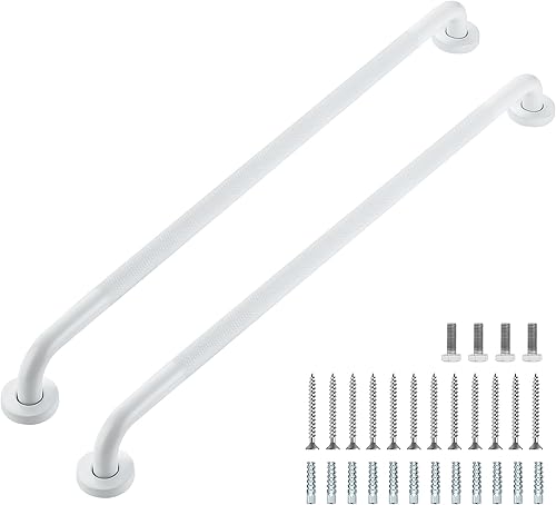 Miniatura 64 de Barras de agarre para ducha, paquete de 2 asas antideslizantes de ducha de 16 pulgadas para ancianos, barra de seguridad para ducha, barras