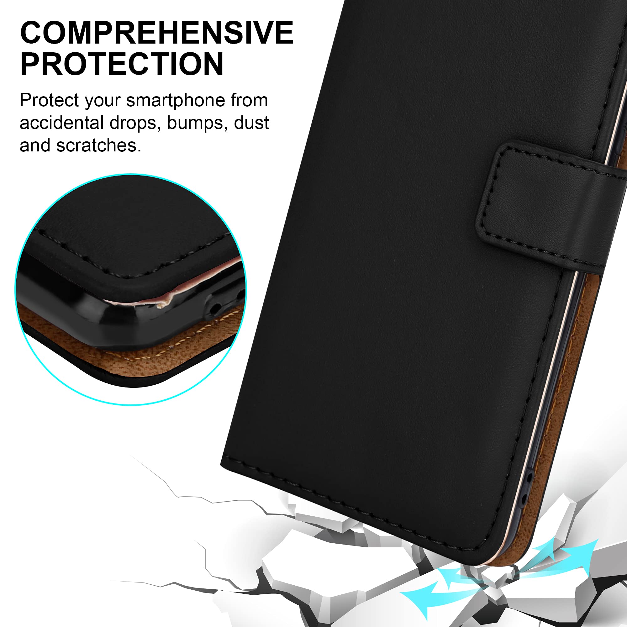 Case For Motorola Moto E7i Power XT2097 Leather Magnet Flip Wallet Phone Cover - Picture 12 of 36