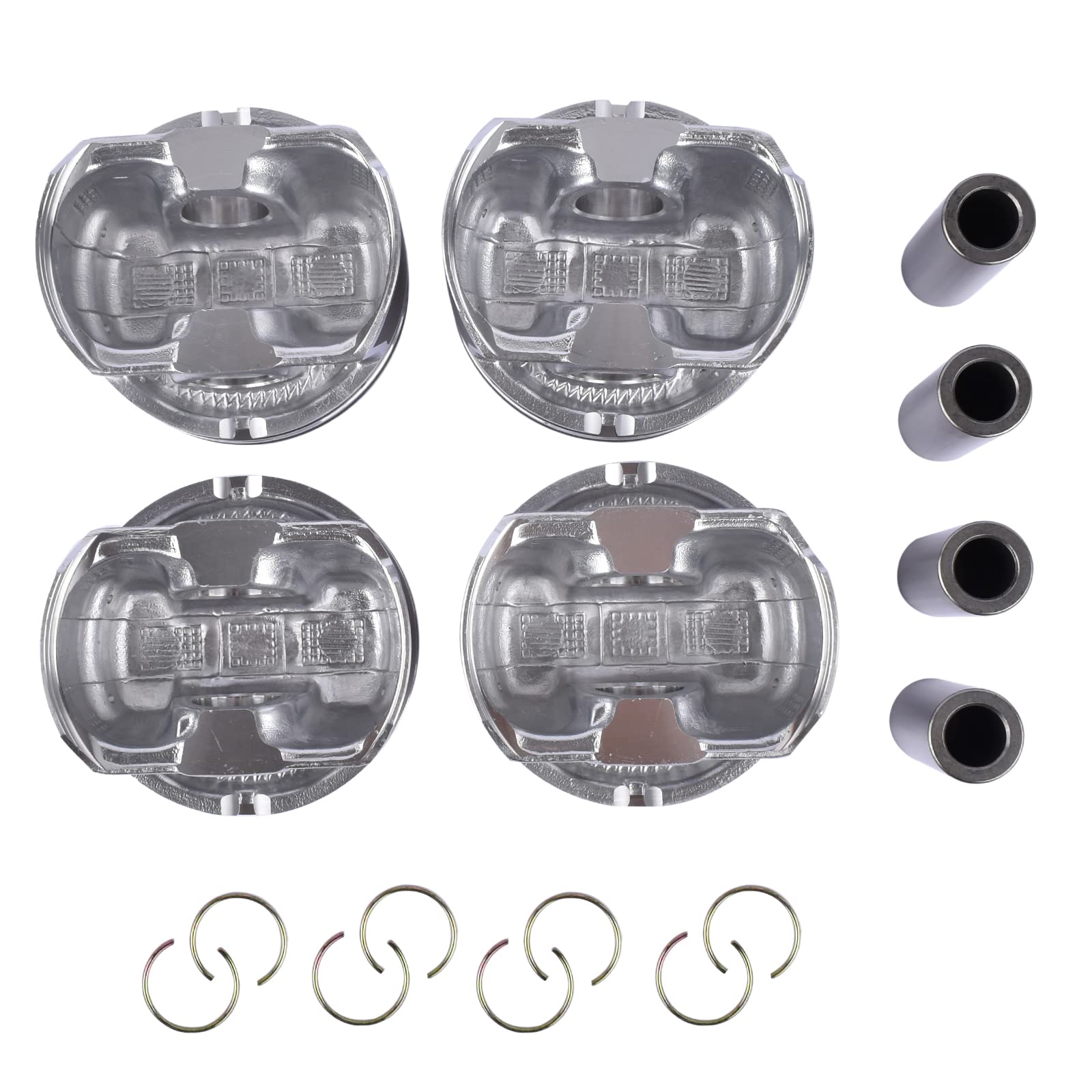 4x Pistoni fasce elastiche per A3 8V1, 8VK Leon 5F1 Golf 6 BA5, BV5 1.4 TSI TFSI CZD CZDA CZDB CXSA # 04E107065GF 04E107065GK 04E107065EJ
