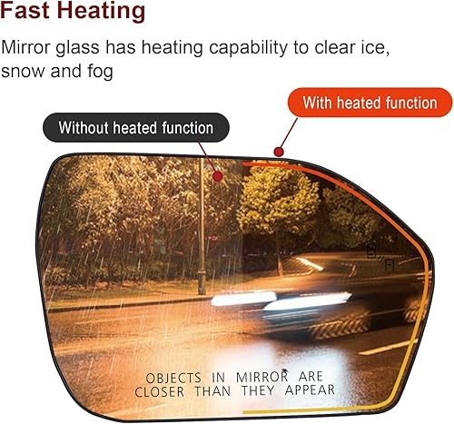 Miniatura 4 de Espejo lateral del pasajero con calefacción compatible con espejo Explorer 2020-2023 - Espejo para espejos Explorer para espejo del conductor