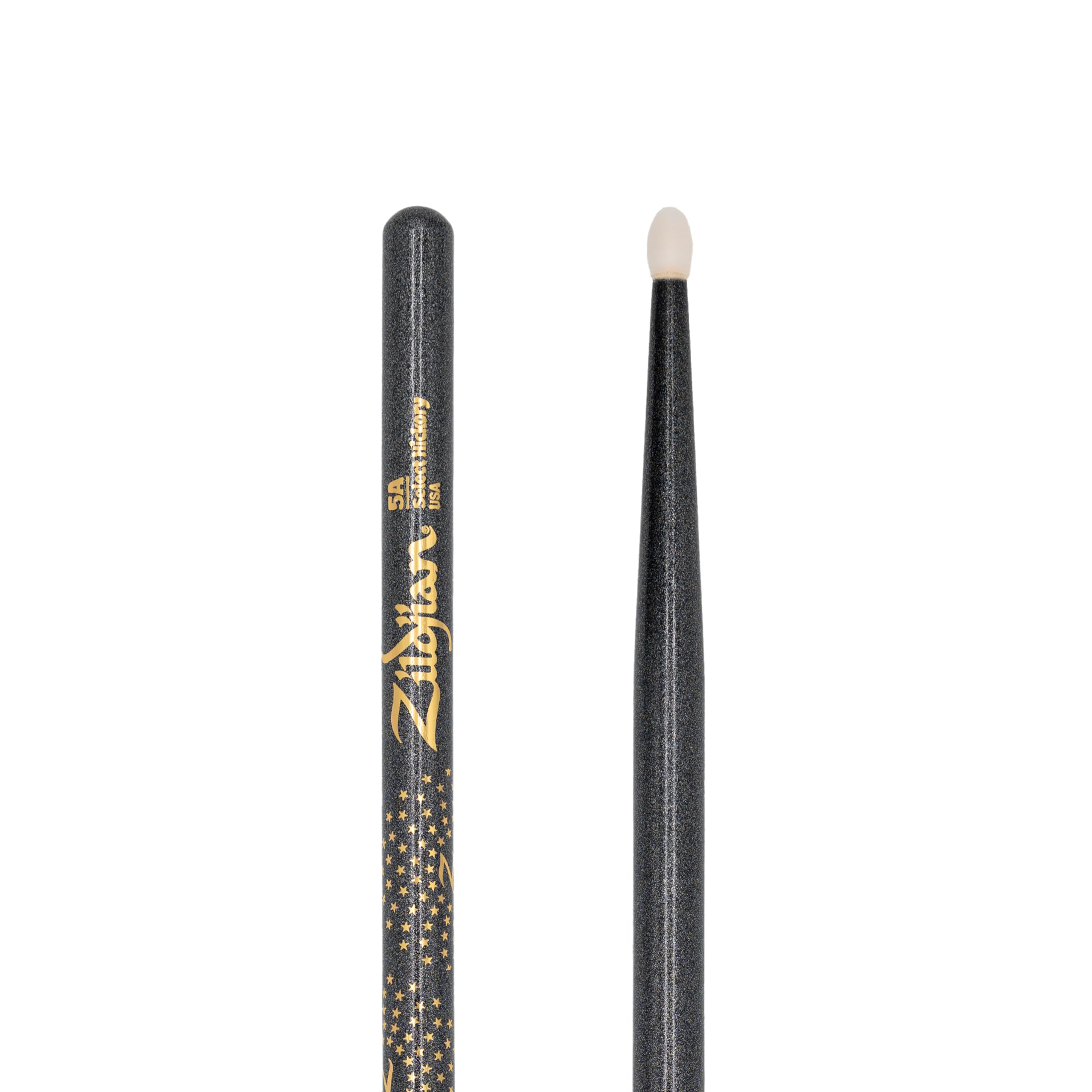 Zildjian Z Custom Limited Edition - 5A Black Chroma Nylon Tip Drumsticks (Z5ACBN-7C) - Image 2