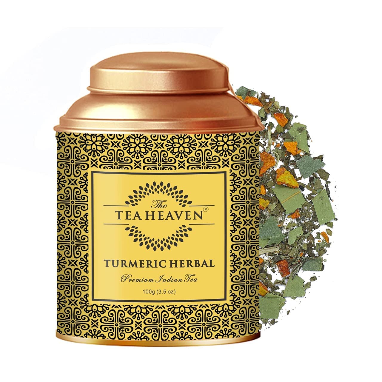 The Tea Heaven | Tea Gift - Turmeric Herbal Tea(Wellness Tea)-Immunity Booster-100% Organic Ingredients- For Winter Cough and Cold -100 Grams (50 Cups) (B083JDCSFM) Amazon Price History, Amazon Price Tracker