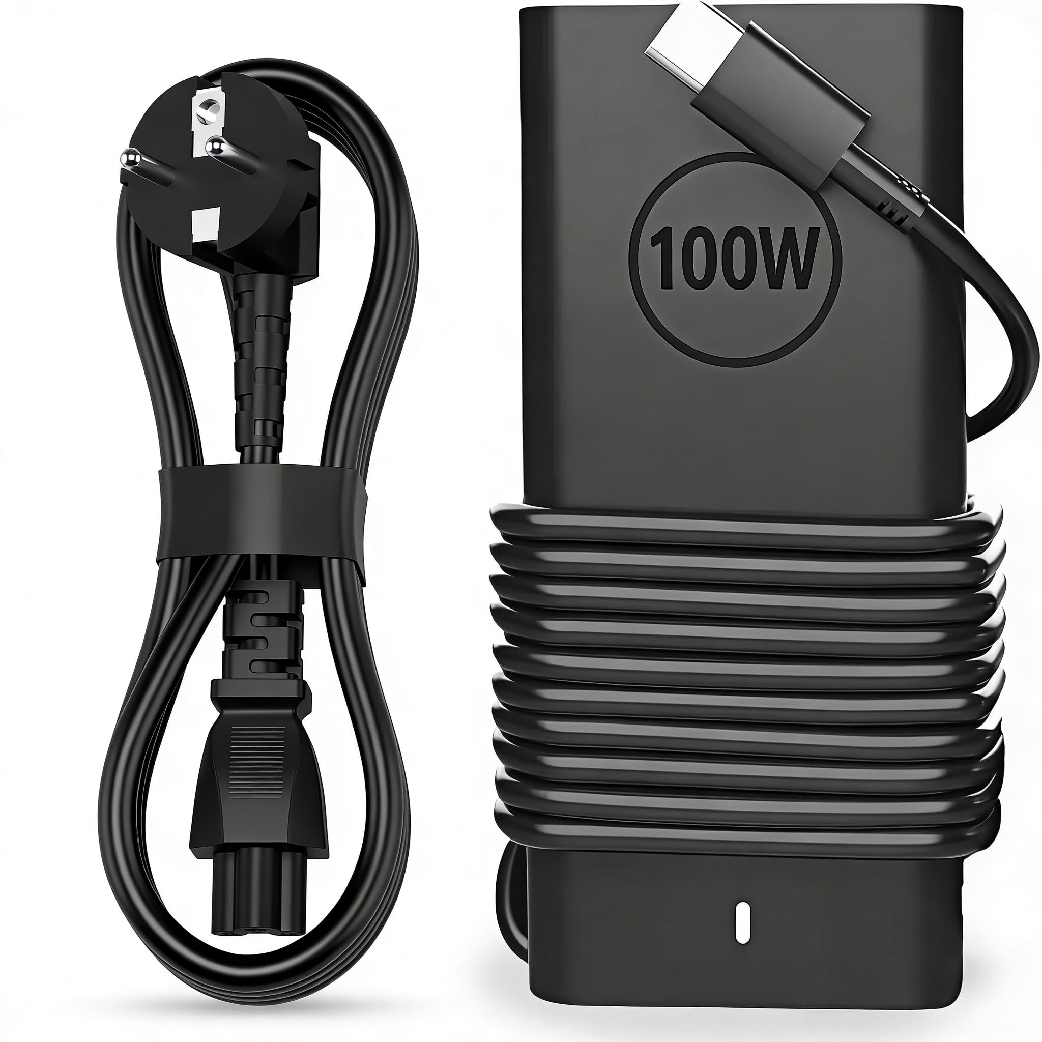 100W Laptop USB C Ladegerät Ladekabel für Dell Precision 5770 5760 5680 3580 Latitude 9440 9510 9520 7640 5340 XPS 9440 9720 Inspiron 14 16 5000 7000 5430 7430 7440 7460 Netzteil