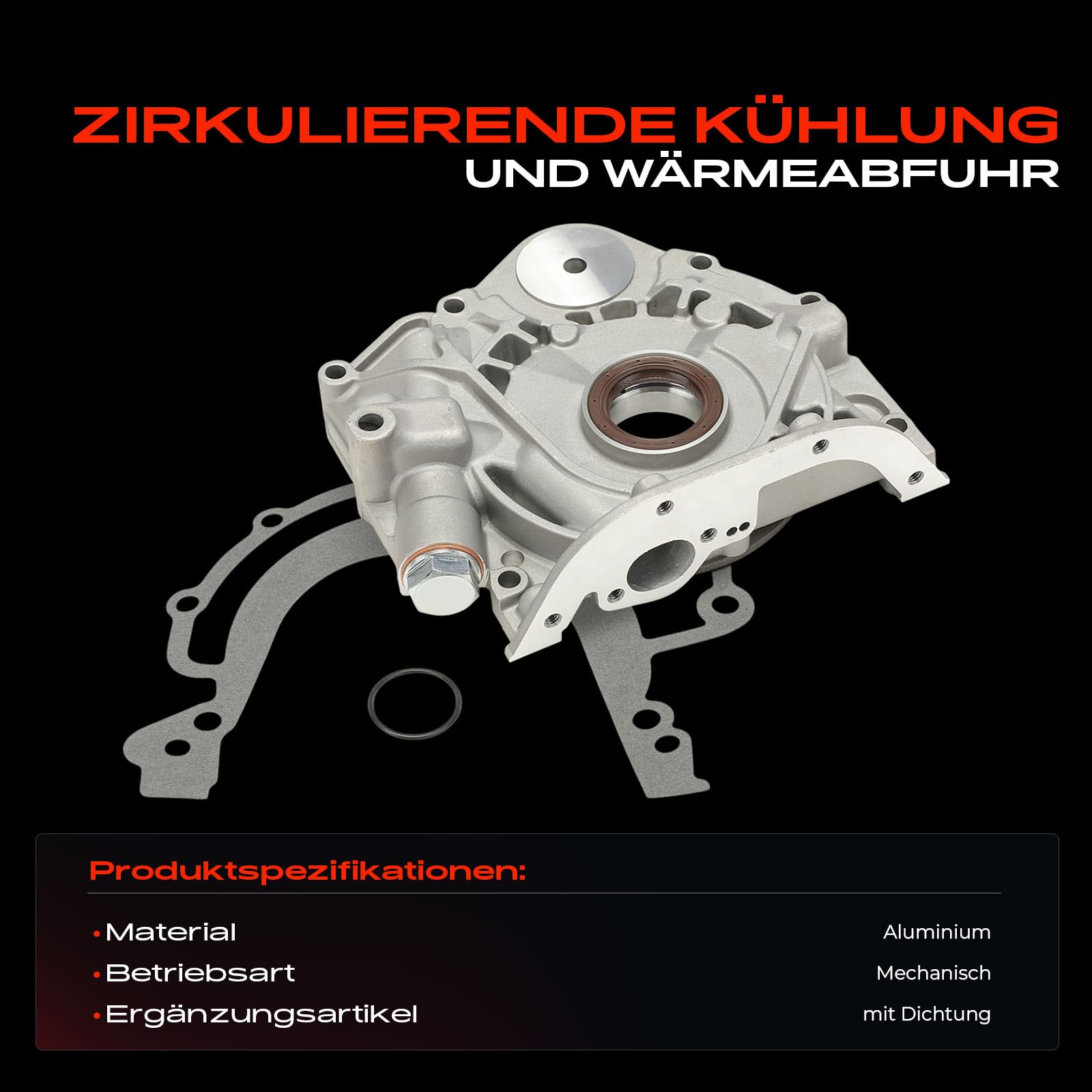 Frankberg Ölpumpe Kompatibel mit Transporter IV Bus Transporter IV Bus LT 28-35 II Bus LT 28-46 II Kasten Pritsche/Fahrgestell A6 Avant 100 Replace# 074115105D