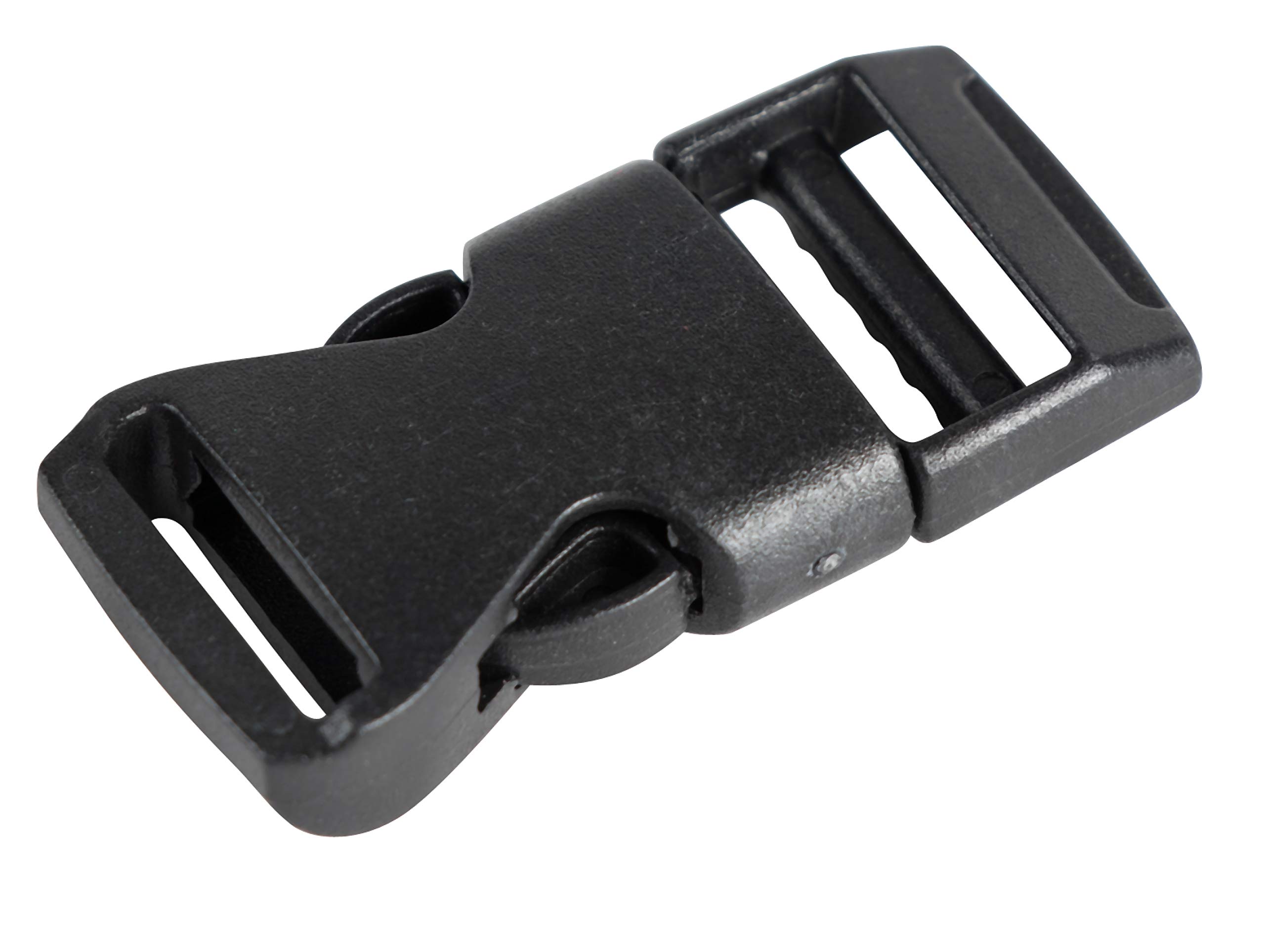 JuvaleQuick Release Buckles - 100-Pack Side Release Buckles, Adjustable Buckles, Contoured Buckles, Perfect for Backpack, Accessory, DIY, Art Craft, Buckle Replacement, Black, 0.625 Inches