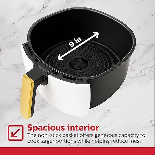 Miniatura 7 de Holstein Housewares Freidora de aire de 4.8 cuartos de galón conveniente y fácil de usar con funciones óptimas de cocción para freír, hornear, asar