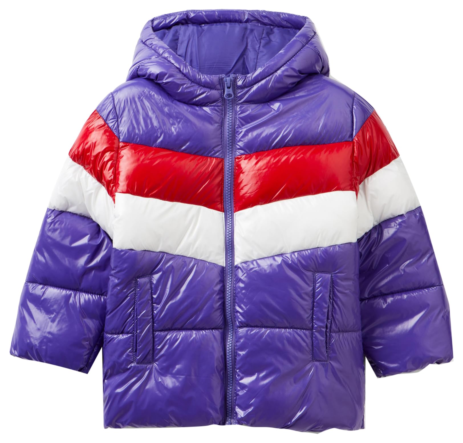 United Colors of Benetton Girl's Giubbotto 2O3AGN01P Suit Jacket, Viola 906, 82