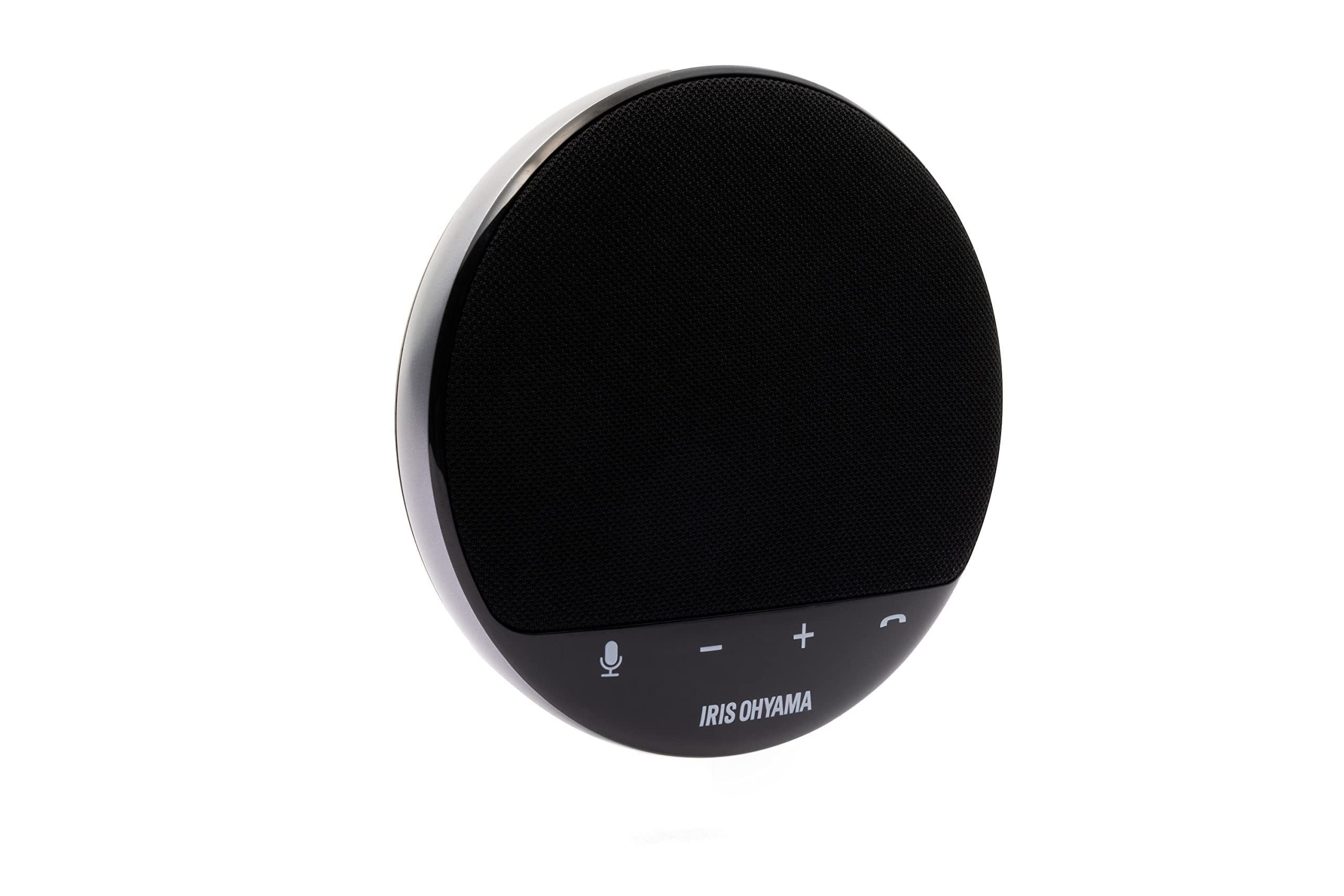 アイリスオーヤマ スピーカーフォン 会議用マイク Bluetooth対応 6時間連続使用 グループモード対応 USB-C接続 オンライン会議 テレワーク 在宅 会議システム ウェブ会議 テレビ会議 黒 CMS-101-B
